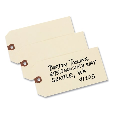 Avery Unstrung Shipping Tags, 11.5 pt. Stock, 6.25 x 3.13, Manila, 1000PK 12308